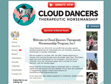 Tablet Screenshot of clouddancersthp.org